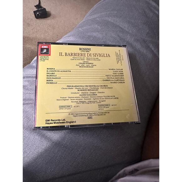 Maria Callas - Il Barbiere di Siviglia CD | EMI | Luigi Alva Tito Gobbi Galliera - Picture 4 of 4